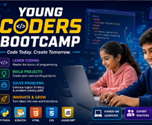 Students learning coding